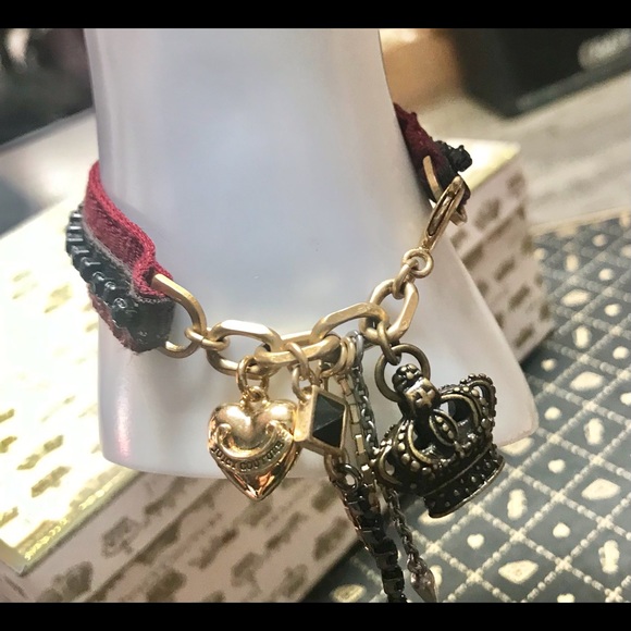 Juicy Couture vintage bracelet ribbon and charms - Picture 2 of 6